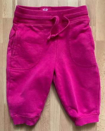 H&m ružové dievčenské tepláky, h&m,62
