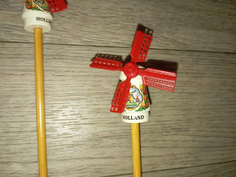 Holandský veterný mlyn do záhrady, do kvetináča, 