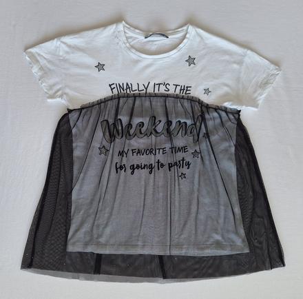 Tričko s čiernym tylom, terranova,164