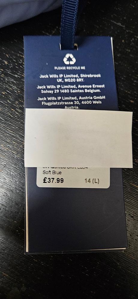 Jack wills dámska prešívaná sukňa veľkosť l, l