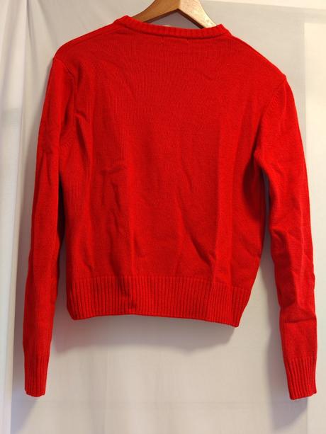 Subdued orig. jedinečný dámsky červený svetrík, s