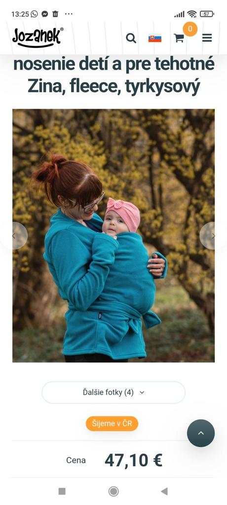 Tehotenská/nosicska fleesova mikina jožánek, jožánek,s