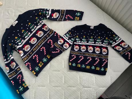 Surodenecke vianocne svetre 86 a 122/128, 122