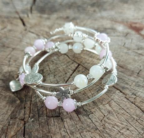 Náramok z minerálov pre panny, váhy, ryby, rak, 