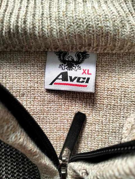 Béžovo hnedý sveter na zips, v. xl, 170 / 176 / 182 / xl / xxl