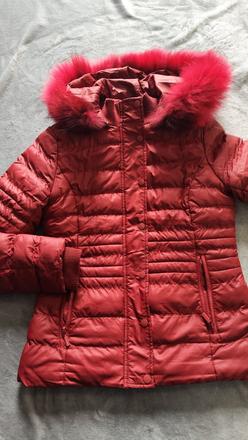 Dámska prešívaná bunda s kožušinou, velk.m, m