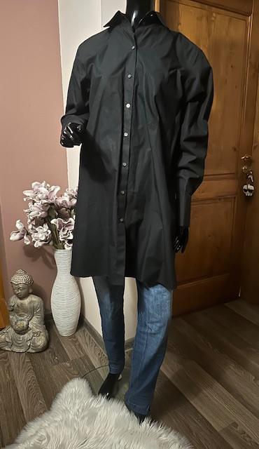 Bavlnená oversize čierna košeľa zn. karl lagerfeld,