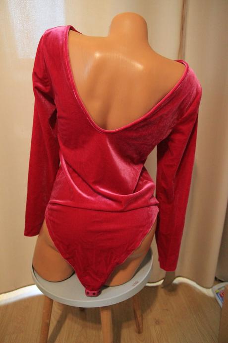 Ružový zamatový body top, george, george,l