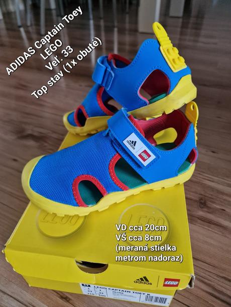 Sandále adidas captain toey lego, veľ.33 (20cm), adidas,33