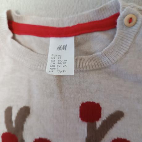 Detský vianočný svetrík h&m, h&m,92