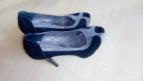 Lodičky z brúsenej kože zn. stifbut taliansko, 38