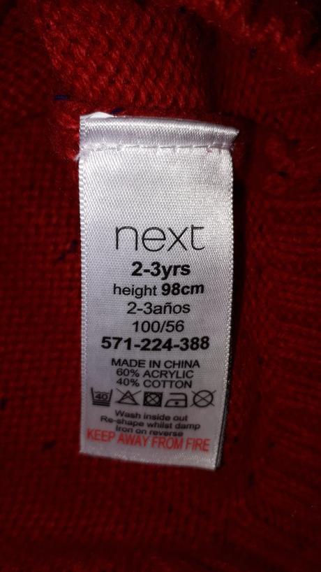 Pulóver s vianočným/nórskym vzorom, zn. next, next,98