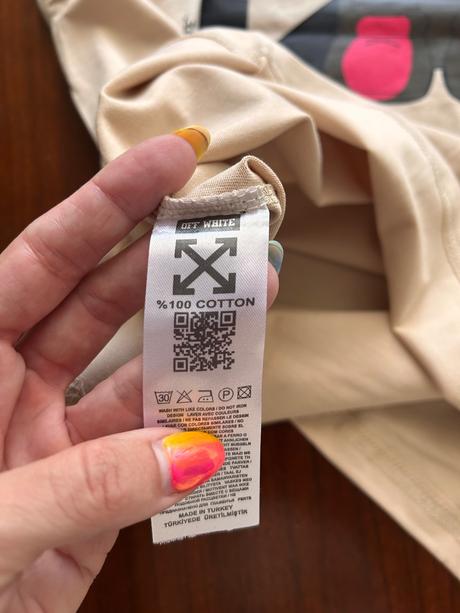 Tričko off white, xxl