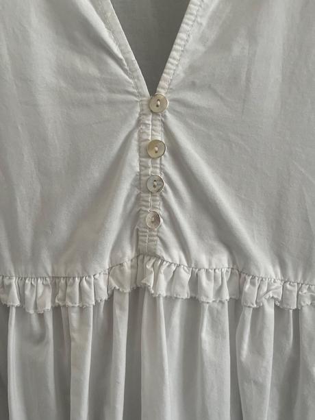 Biele šaty s madeira golierom, zara,s