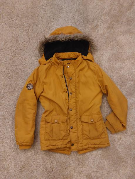 Žltá bunda 158/164, tchibo,158