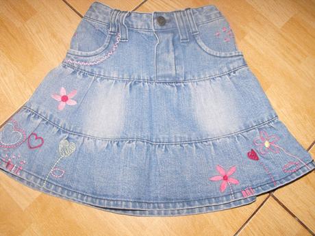 Džínsová volánová suknička ladybird, ladybird,86