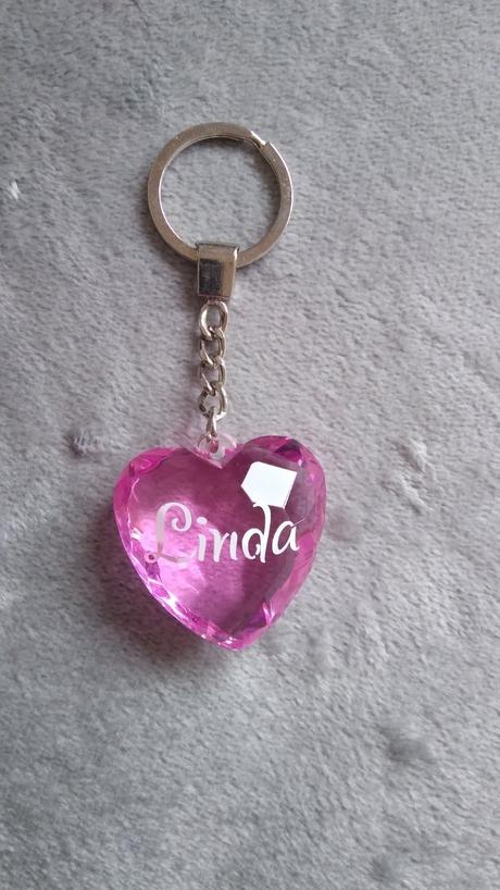 Prívesok kľúčenka písmeno l srdce čelenka linda, h&m