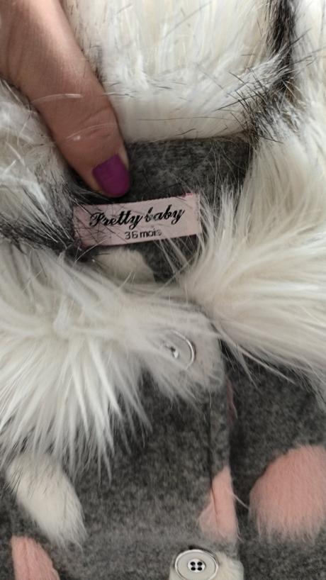 Nádherný luxusný kabátik s kožušinkou, 92