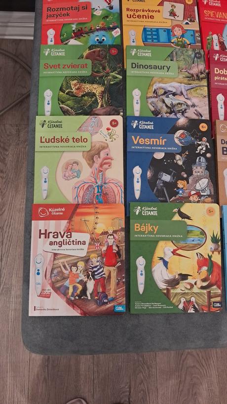 Albi knihy, kúzelné čítanie, albi pero, ceruzka,