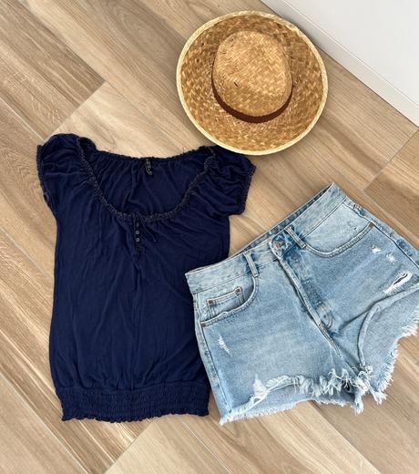 Modré tričko, amisu,s