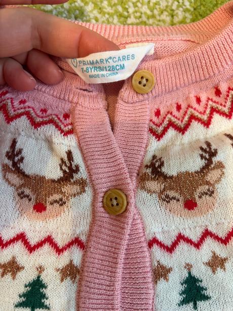 Vianočný svetrík, primark,128