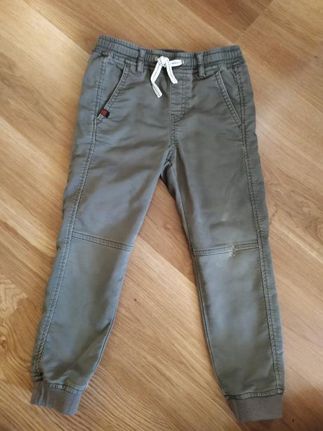 Khaki nohavice, h&m,110