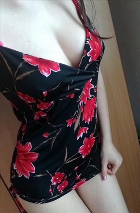 Tielko s kvietkami, s