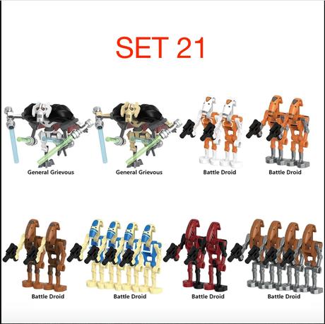 Rôzne figúrky star wars 8 (8ks) typ lego - nové,