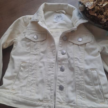 Zara rifľová bunda bledožltá, zara,116