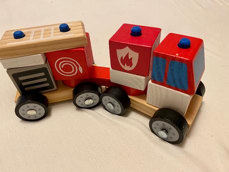 Krásny hasičský drevený vláčik, 