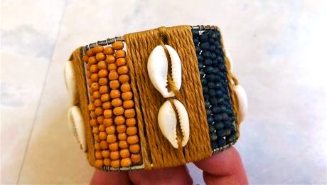 Naturálny etno náramok, 