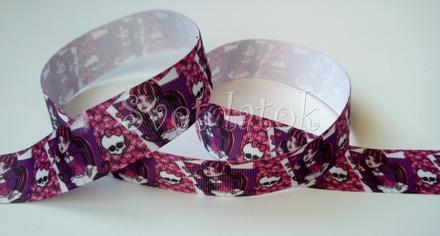Rypsova stuha 25 mm monster high, 