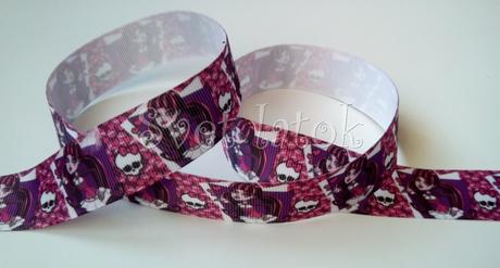 Rypsova stuha 25 mm monster high, 