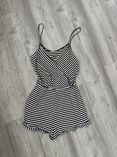 Modro biely overal, bershka,s