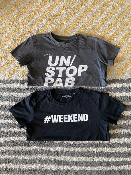 Tričká weekend a nápis, reserved,134