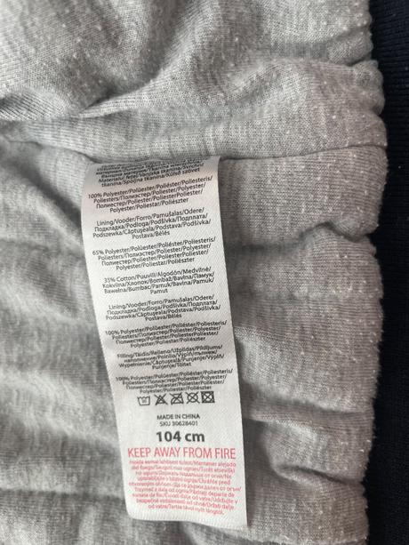 Tensia tmavomodra bunda 104, pepco,104