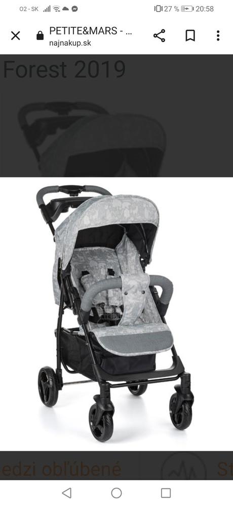 Športový kočík, petite&mars,petite&mars easy