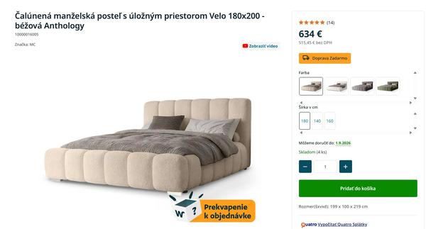 Posteľ Velo z Wilsondo: Máte ju doma niekto?