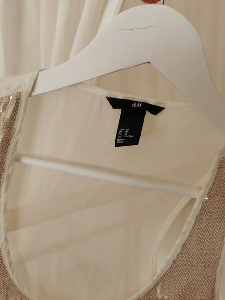Elegantny top s flitrami hm, h&m,l
