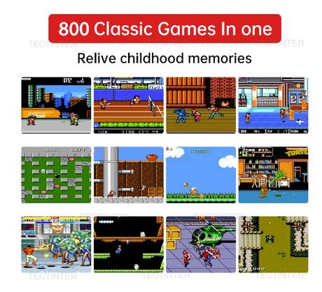 Herná konzola sup s 800 hrami + ovládač,