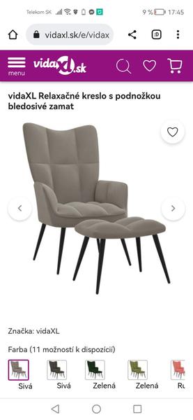 Kto má takéto relaxačné kreslo?