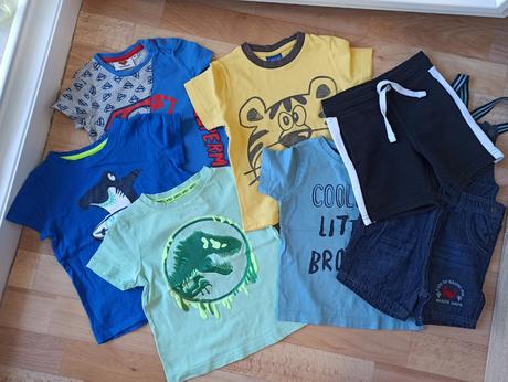 Tričká, kraťasy 92/98, h&m,92