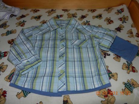 1x oblecena nadherna kosielka s rollup rukavom, 80