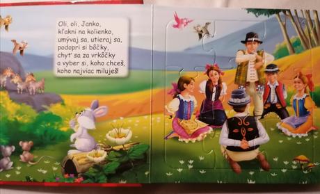 Knižka s puzzle riekanky,