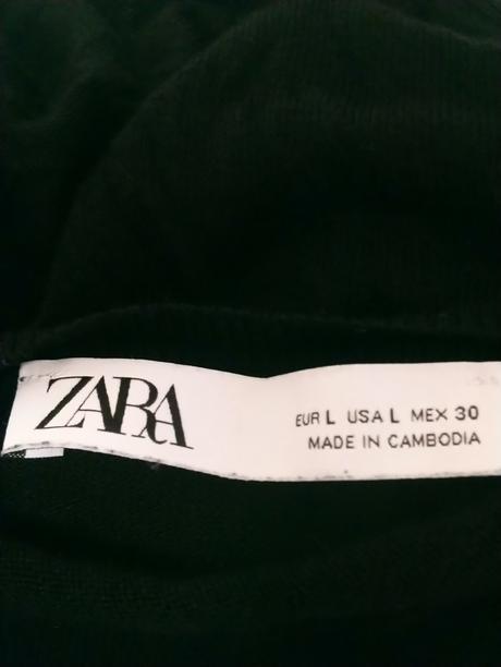 Dámsky čierny pulóvrikový top, zara, l, zara,l