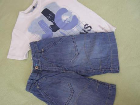 Riflové kraťasky next a tričko designers zdarma, next,116