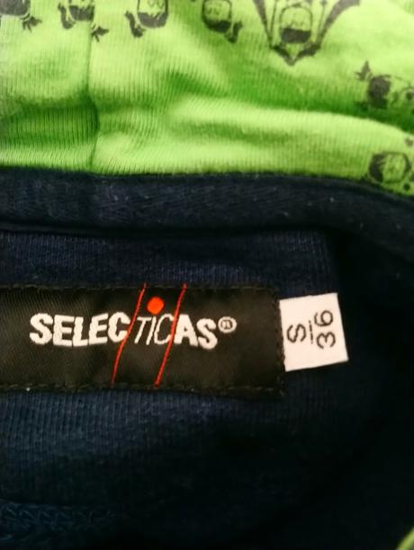 Tmavo modrá mikina s kapucňou, selectic, s