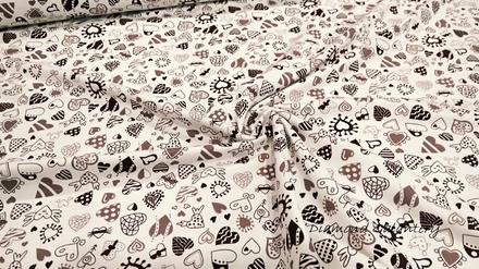 Úplet srdiečka- cena za 10 cm, 