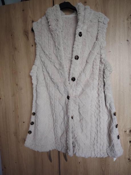 Tepla teddy vesta, dve farby plus size, 4xl / xxl / xxxl