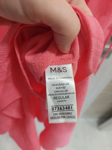 Krásne korálové šaty m&s vhodné na dojčenie, marks & spencer,5xl